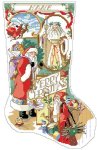 (image for) Santa Collage Stocking